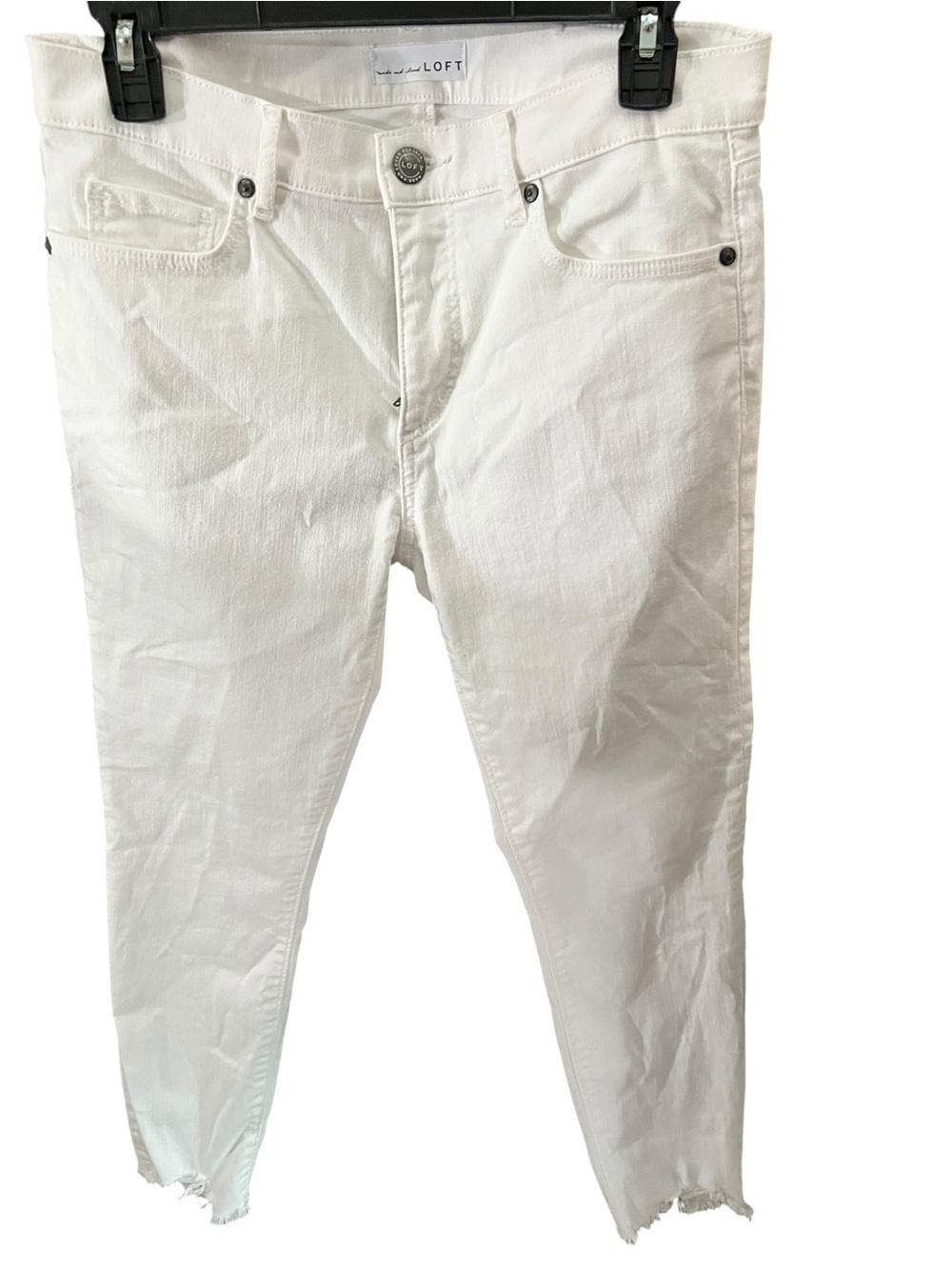 LOFT White Slim Pockets Jeans